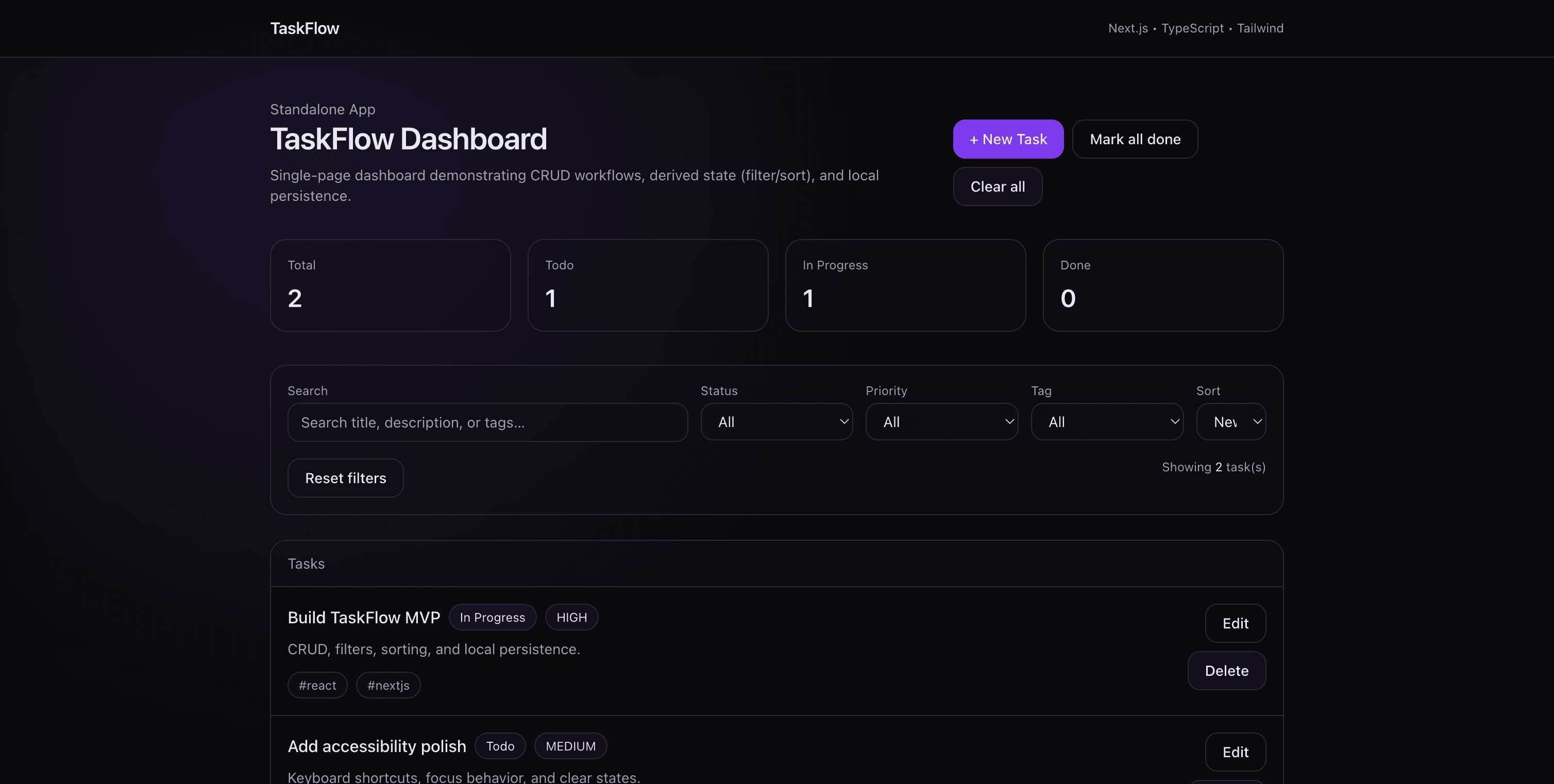 Service Tracker Dashboard